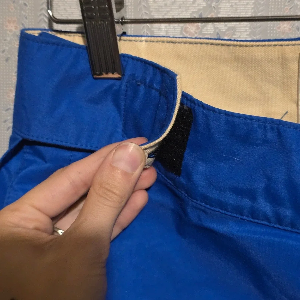 North Face Pants Reg Snow Pants High Waisted Blue Gore-Tex VTG Brown Label USA